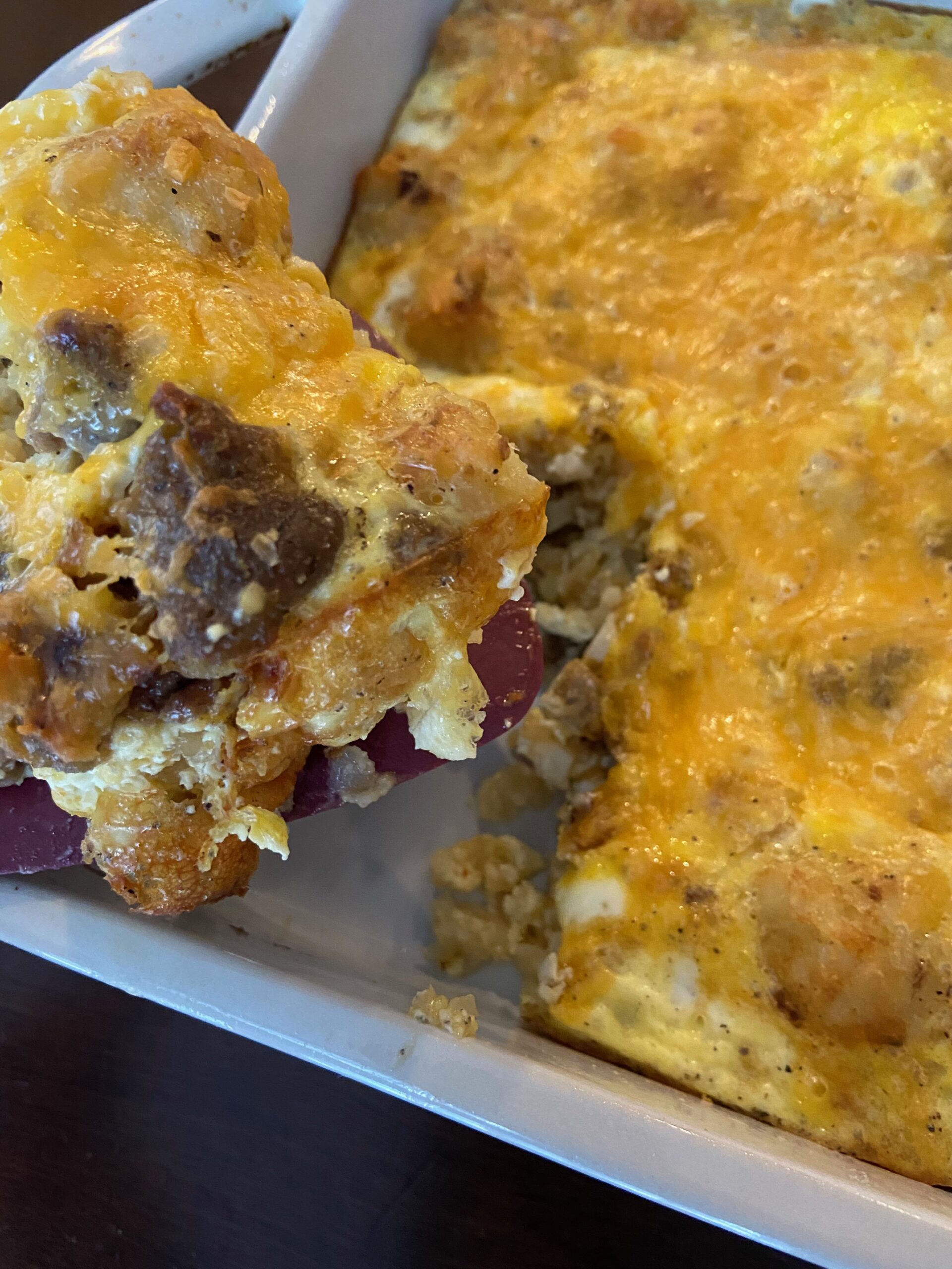 Tator Tot Breakfast Casserole - Rachel Tritsch