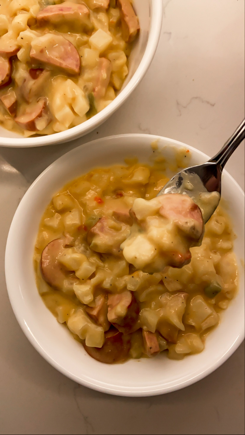 Crockpot Sausage and Potatoes - Rachel Tritsch