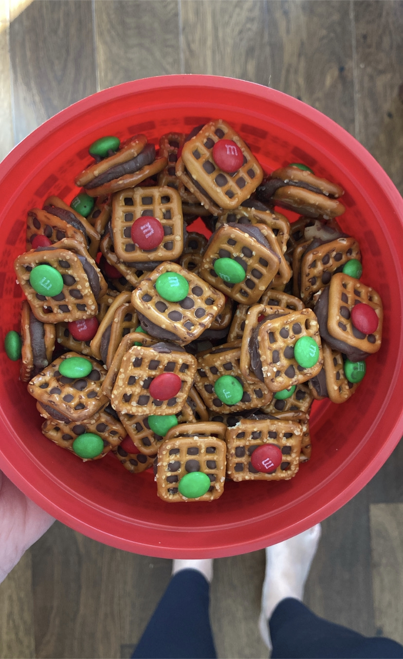 Christmas Rolo Pretzels - Rachel Tritsch