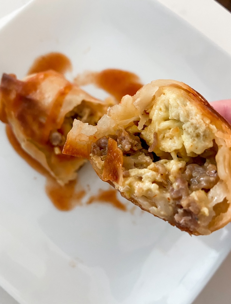Breakfast Burrito Eggroll - Rachel Tritsch