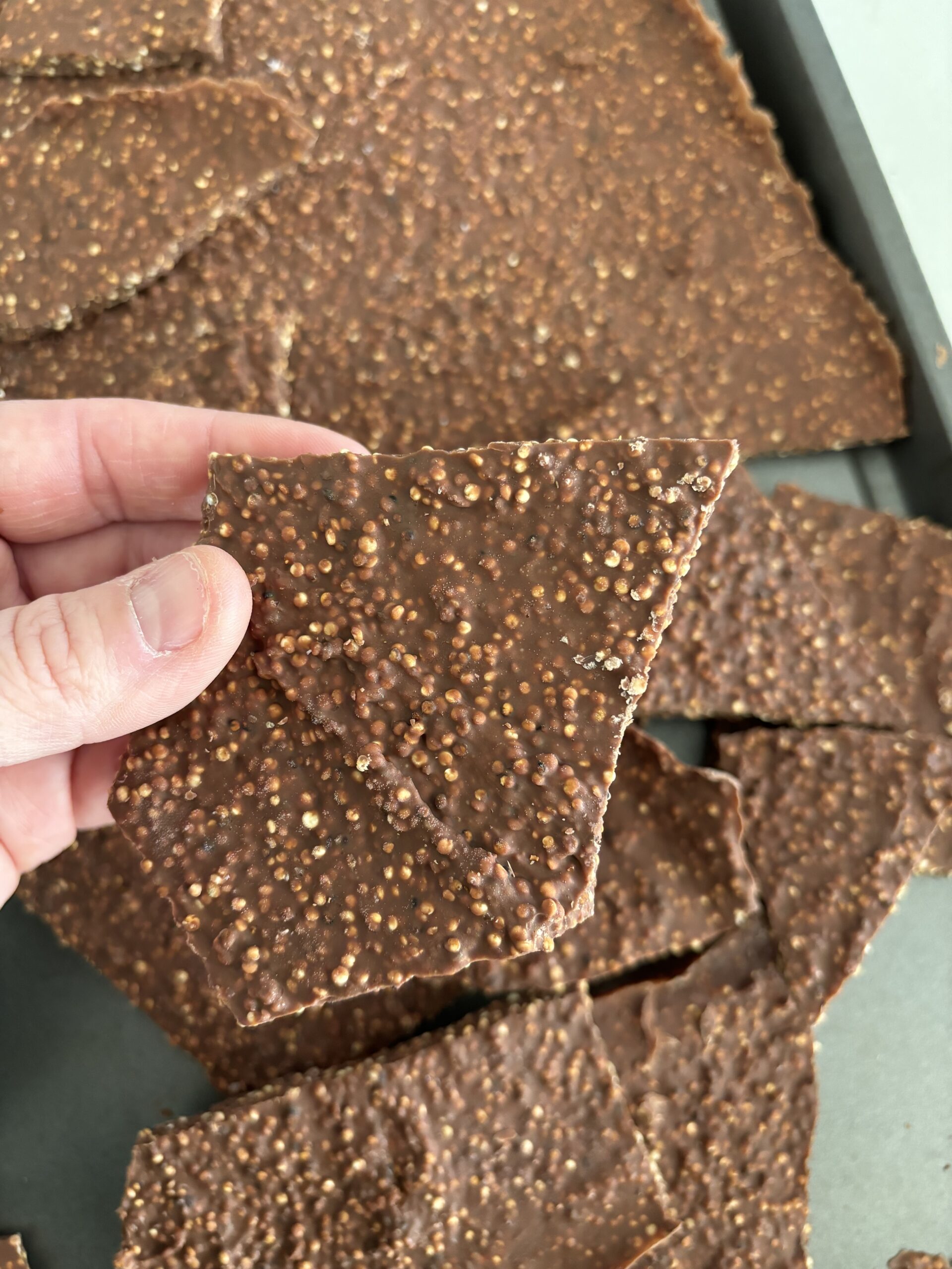 Chocolate Quinoa Bark - Rachel Tritsch