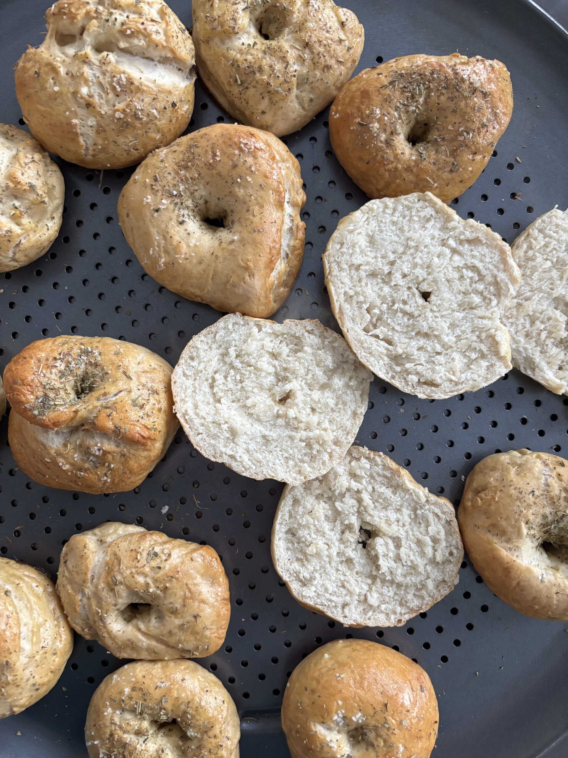 homemade bagel bites