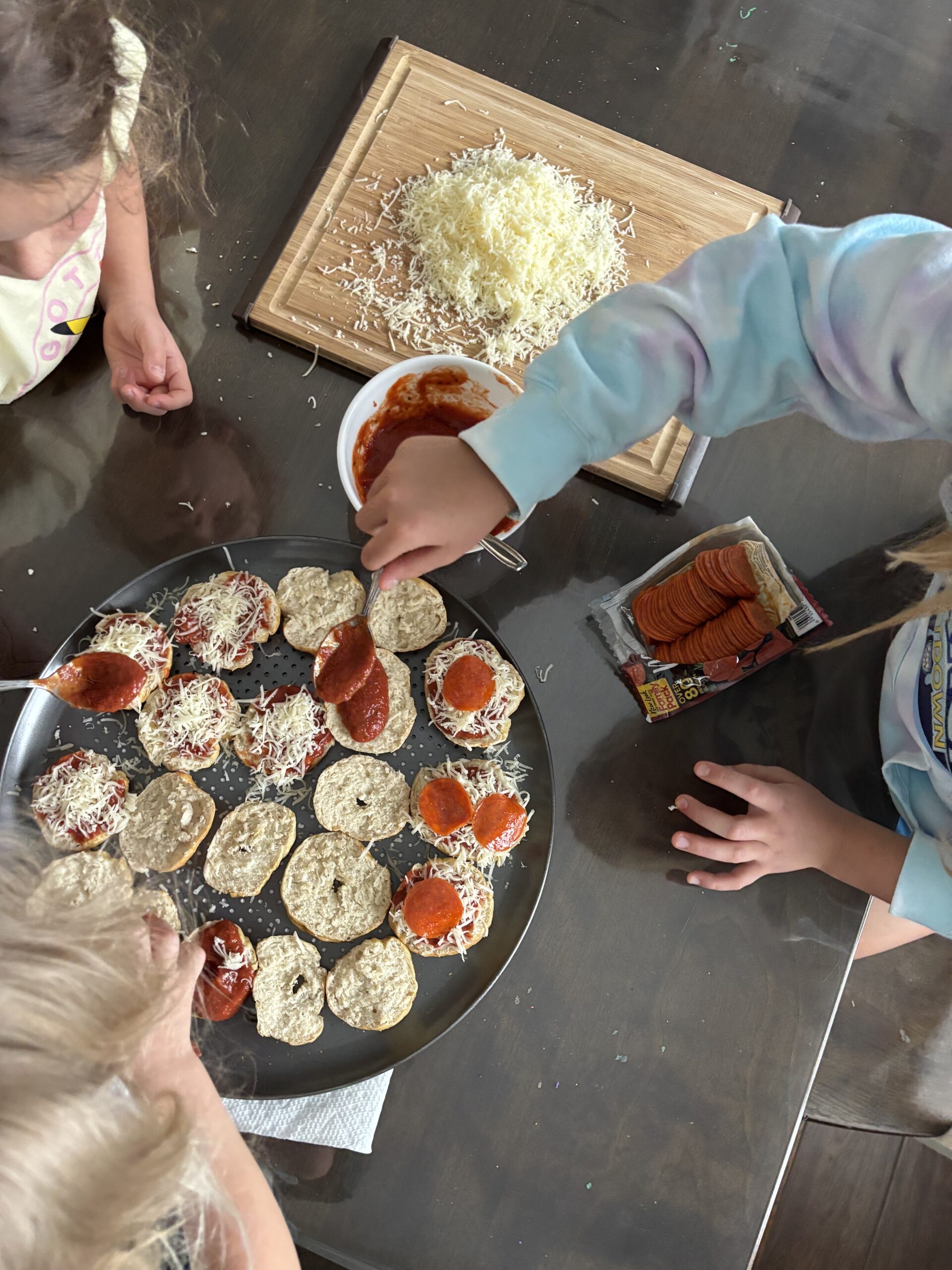homemade bagel bites