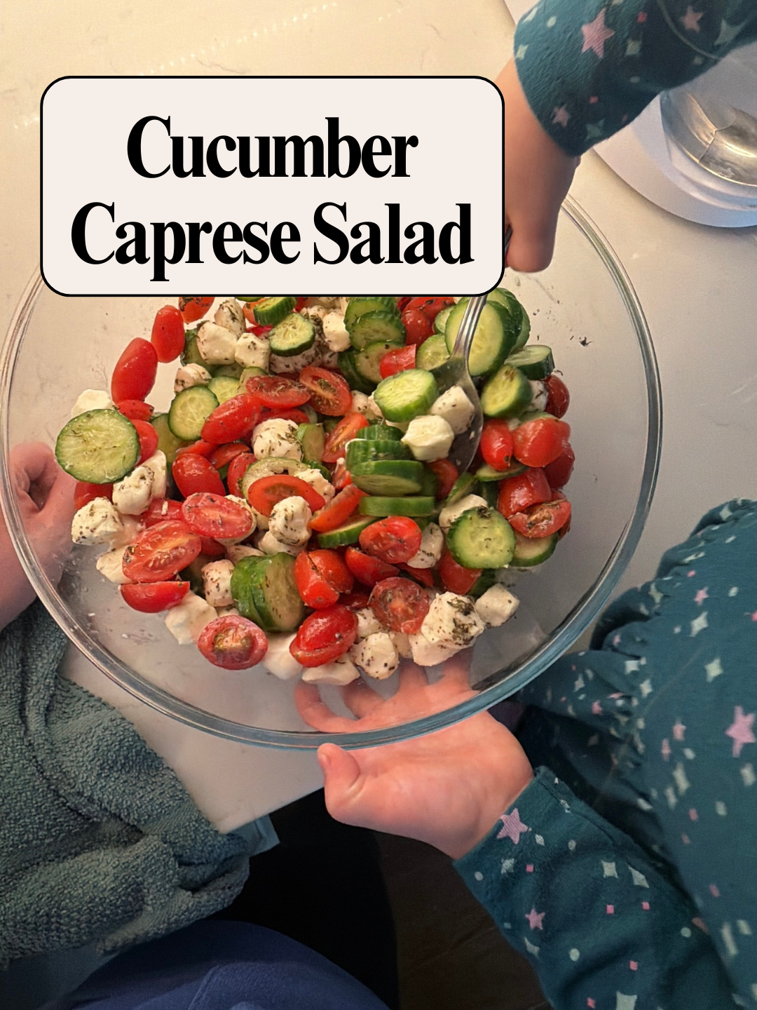 cucumber caprese salad