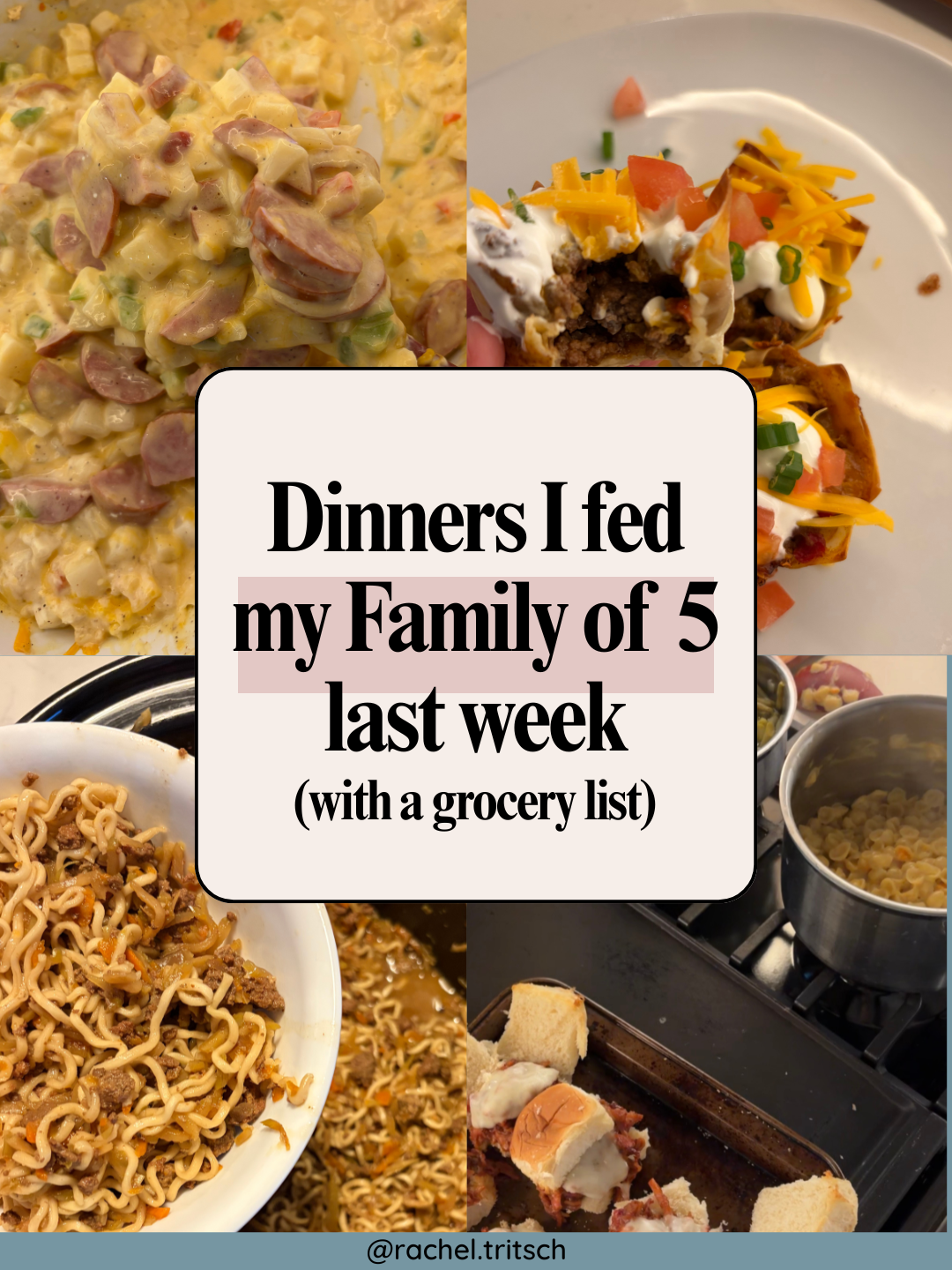 dinners I fed my family graphic