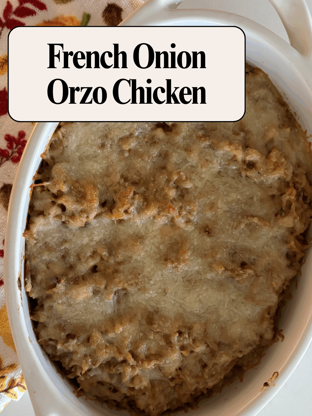 french onion chicken orzo