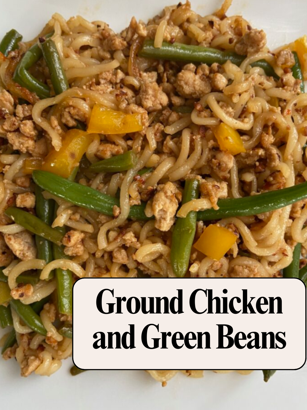 ground chicken and green beans