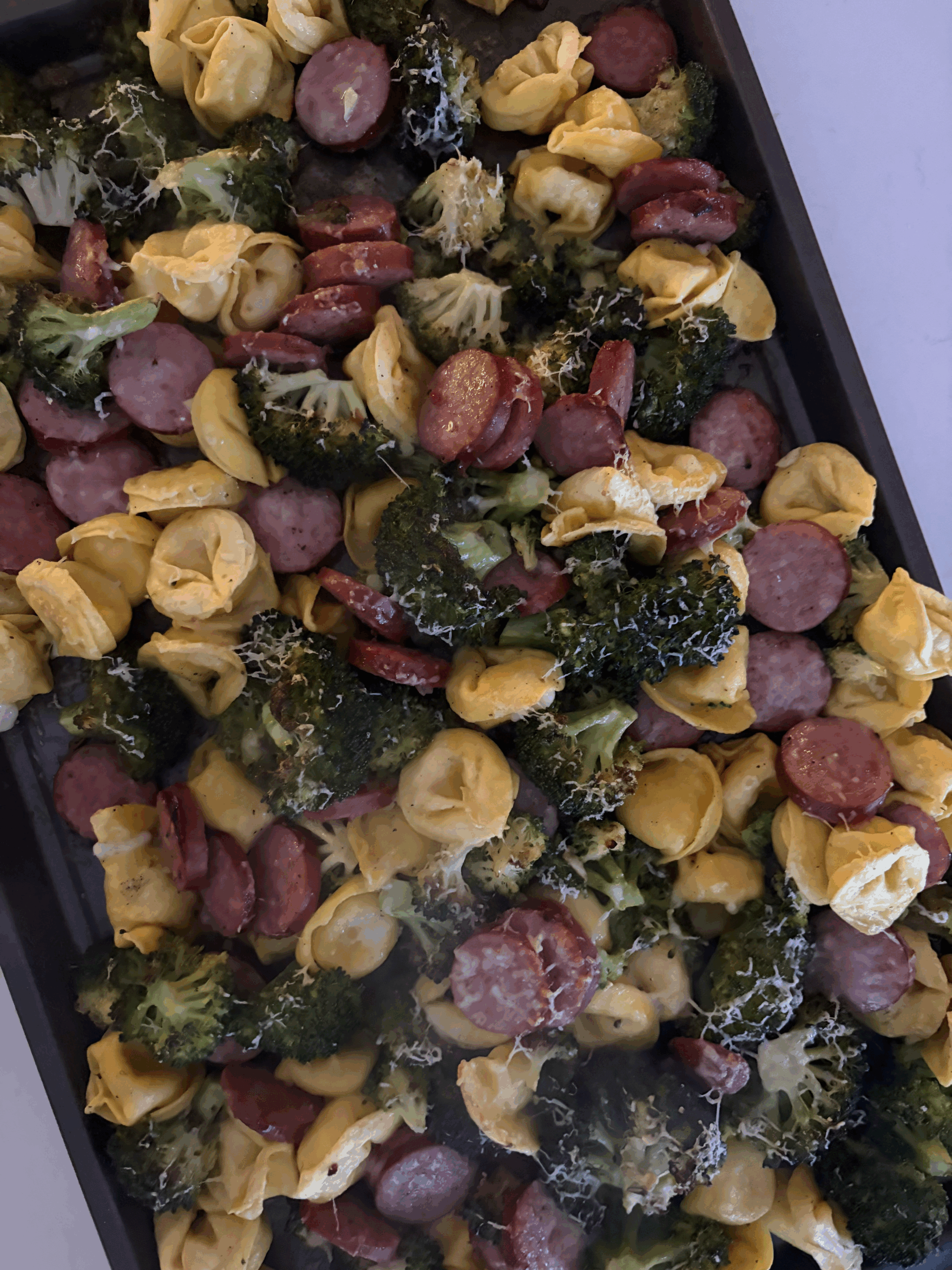 sausage and tortellini bake