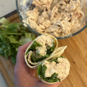 chicken caesar salad wrap