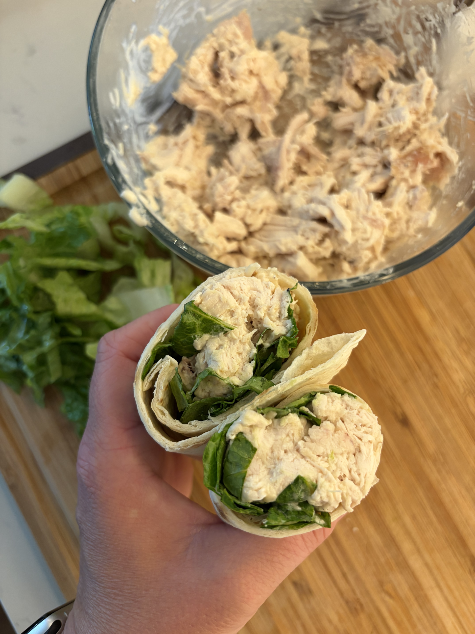 chicken caesar salad wrap